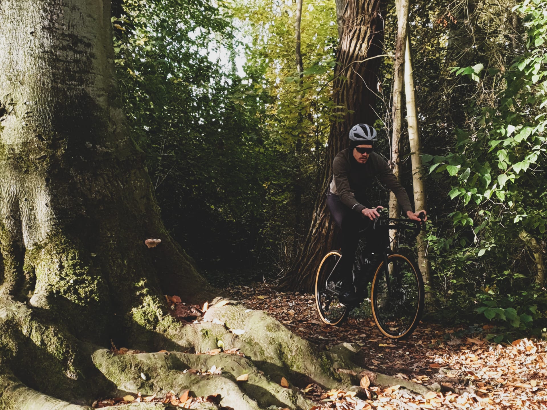 collega Wes op zijn Canyon leasefiets gravel