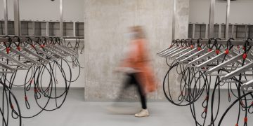 Innovative drying room in UZ Ghent spoils cyclists in the rain